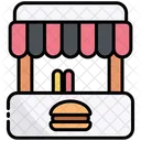 Burgerladen Burgerstand Verkaufsstand Symbol