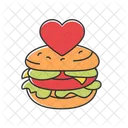 Burger-Liebhaber  Symbol