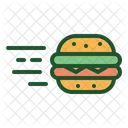 Burger-Lieferung  Symbol