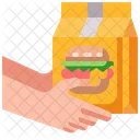 Burger-Lieferung  Symbol