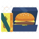Burger Meal Fast Food Junk Food Icon