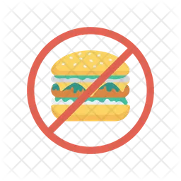 Burger Not Allowed  Icon