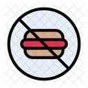 Burger Stop Notallowed Icon