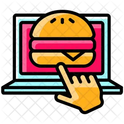 Burger Order Laptop  Icon
