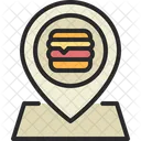 Standort des Burger-Restaurants  Symbol