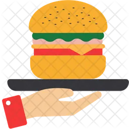 Burger Serving  Icon