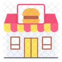 Burger Shop Fast Food Icon