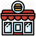 Burger Geschäft  Symbol