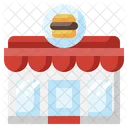 Burger Geschäft  Symbol