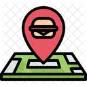 Burger Map Location Icon
