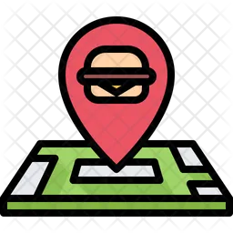 Burger shop location  Icon