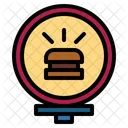Burger Sign  Icon