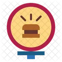 Burger Sign  Icon
