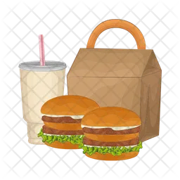 Burger takeaway  Icon