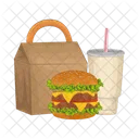 Burger takeaway  Icon