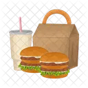 Burger Takeaway Hamburger Food Icon