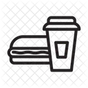 Burger Getrank Fast Food Symbol