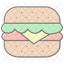 Burgers Lineal Color Icon Icon