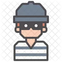 Burglar Robber Inmate Icon