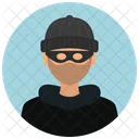 Burglar Man Avatar Icon
