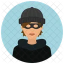 Burglar Woman Avatar Icon