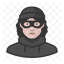 Burglar White Female  Icon