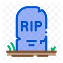 Halloween Rip Tombstone Icon
