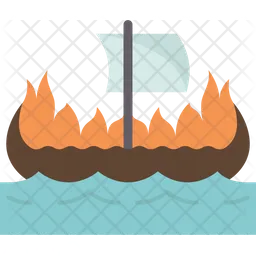 Burial Boat  Icon