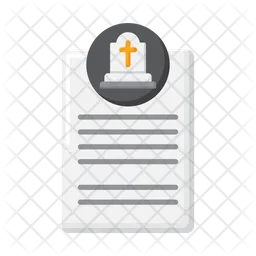 Burial Permission Certificate  Icon