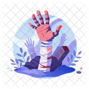 Buried hand  Icon