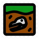 埋葬された頭蓋骨  アイコン