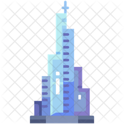 Burj khalifa Icon - Download in Flat Style