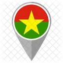 Burkina Country Location Location Icon