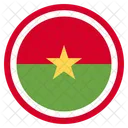 Burkina Faso Country National Icon