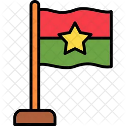 Burkina Faso Flag Icon