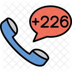Burkina Faso Dial Code  Icon