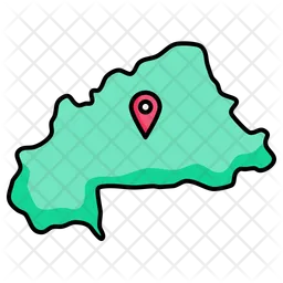 Burkina faso map  Icon