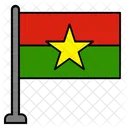 Burkina Country Flag Flag Icon