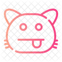 Burla Emoji Animal Gato Icono