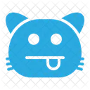 Burla Emoji Animal Gato Icono