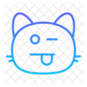 Gato burlándose  Icono