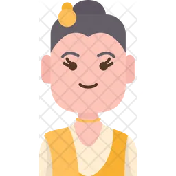 Burmese Woman  Icon