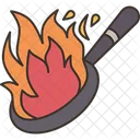 Burn Pan Cooking Icon