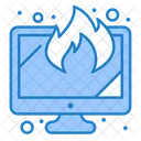 Burn Computer Burn Data Lost Data Icon