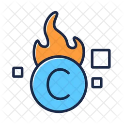 Burn cryptocurrency  Icon