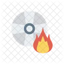 Disk Flame Cd Icon