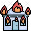 Fire House Natural Disaster Icon