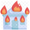 Fire House Burn Icon