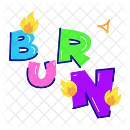 Burn Word  Icon