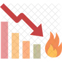 Burndown Chart Agile Icon